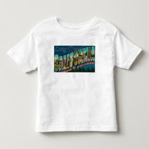 Long Beach, Kalifornien - große Buchstabe-Szenen Kleinkind T-shirt