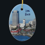 Long Beach, Kalifornien Keramik Ornament<br><div class="desc">Long Beach</div>