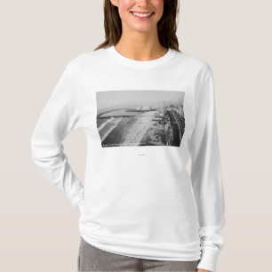 Long Beach, Kalifornien-Regenbogen-Pier und Ozean T-Shirt