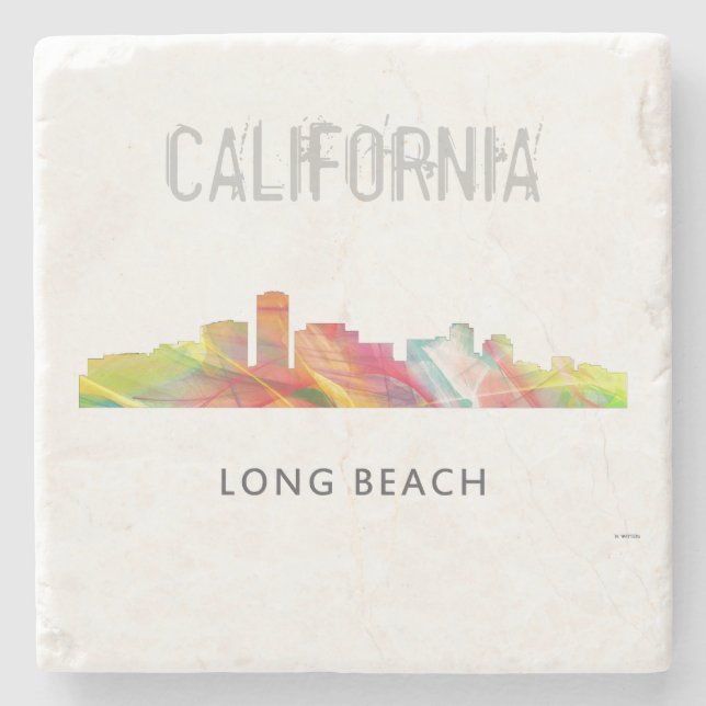 LONG BEACH KALIFORNIEN WB1 - STEINUNTERSETZER (Vorderseite)
