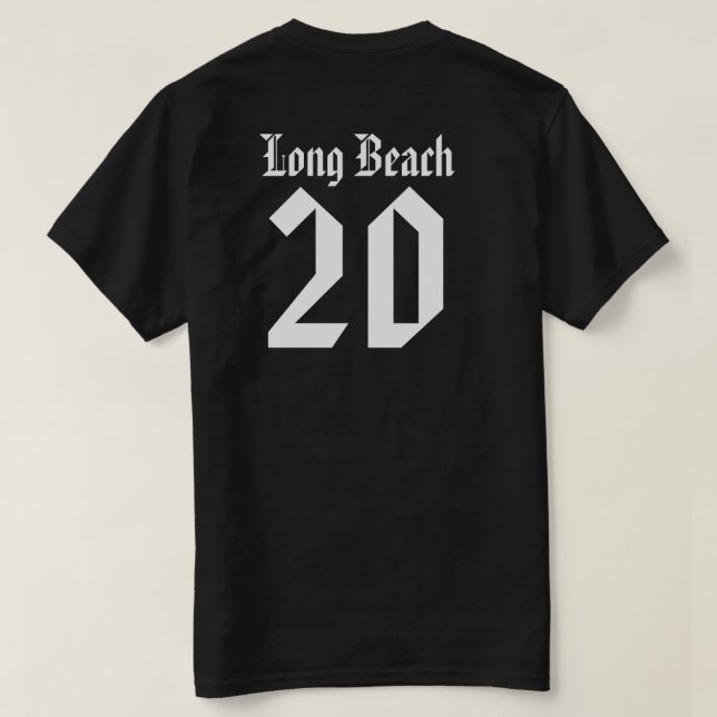 Long Beach Landkreis 20 T-Shirt (Design Rückseite)