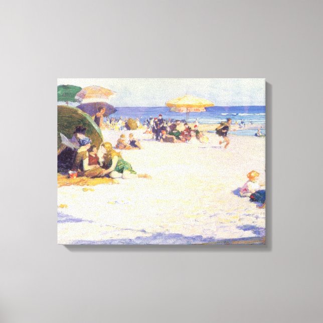 Long Beach (New Yorker Staat) (von E.H. Potthast) Leinwanddruck (Vorderseite)