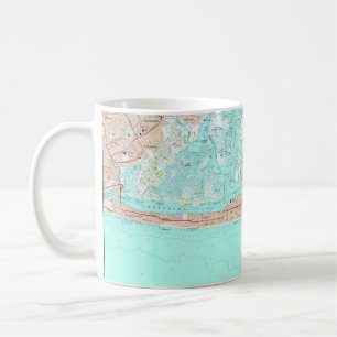 Long Beach, NY Karte Tasse