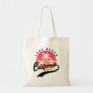 Long Beach Retro Sunset Tote Bag Tragetasche