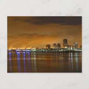 Long Beach Skyline Postkarte
