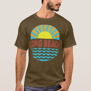 Long Beach Sonne Und Wellen T-Shirt