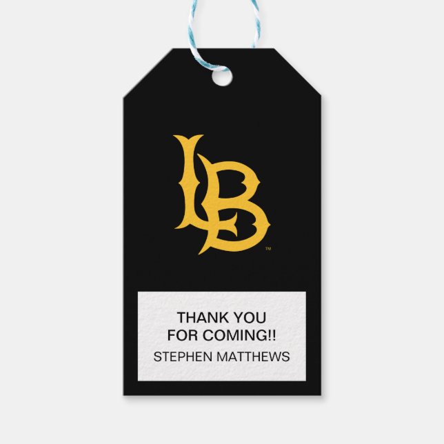 Long Beach Staat Logo Abschluss Geschenkanhänger (Vorderseite)