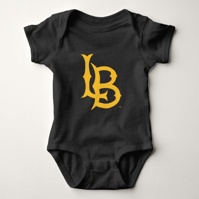 Long Beach Staat Logo Baby Strampler (Vorderseite)