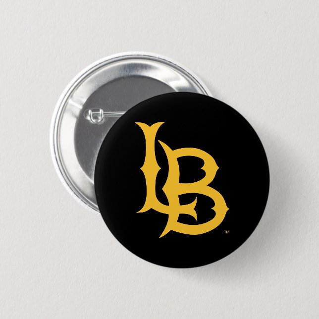 Long Beach Staat Logo Button (Vorne & Hinten)