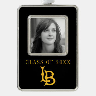 Long Beach Staat Logo Rahmen-Ornament Silber