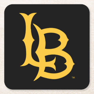 Long Beach Staat Logo Rechteckiger Pappuntersetzer
