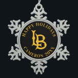 Long Beach Staat Logo Schneeflocken Zinn-Ornament<br><div class="desc">Karo aus diesen California Staat University Long Beach Designs! Zeigen Sie Ihren kalifornischen Staatsstolz mit diesen neuen Universitätsprodukten. Diese machen die perfekten Geschenke für den Long Beach Student, Alumni, Familie, Freund oder Fan in Ihrem Leben. Alle diese Zazzle Produkte sind mit Ihrem Namen, Klassenzimmer oder Club individuell einstellbar. Geh Long...</div>