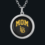 Long Beach Staat Mama Versilberte Kette<br><div class="desc">Karo diese California Staat University Long Beach Designs! Zeigen Sie Ihren California Staatsstolz mit diesen neuen Universitätsprodukten. Diese Geschenke machen die perfekte Geschenke für den Long Beach Student, Alumni, Familie, Freund oder Fan in Ihrem Leben. Alle diese Zazzle-Produkte sind mit Ihrem Namen, Klassenzimmer oder Club individuell einstellbar. Los Long Beach!...</div>