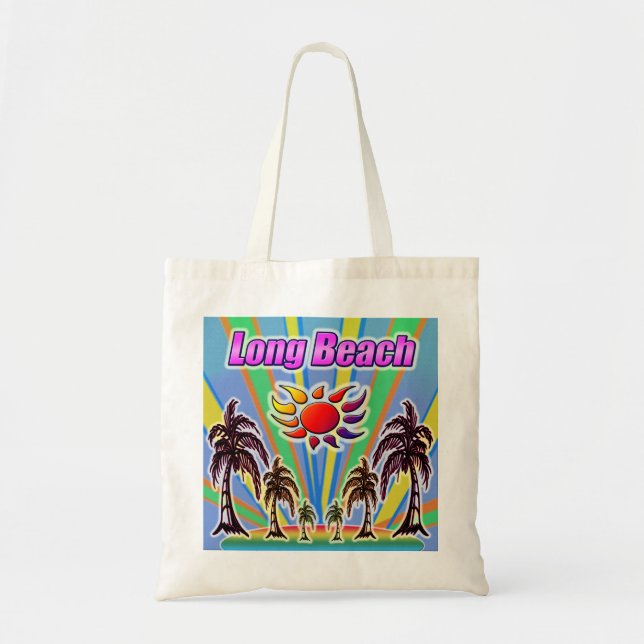Long Beach Summer Love "Tote Bag" Tragetasche (Vorne)