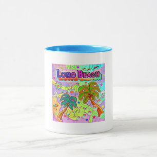 Long Beach Urlaub Zielvorgabe Tasse