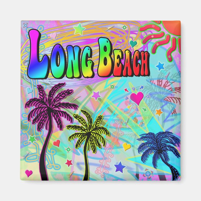 Long Beach Vivid Romance Magnet (Vorne)