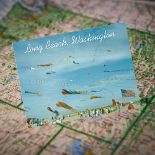 Long Beach, Washington Travel Foto Postkarte