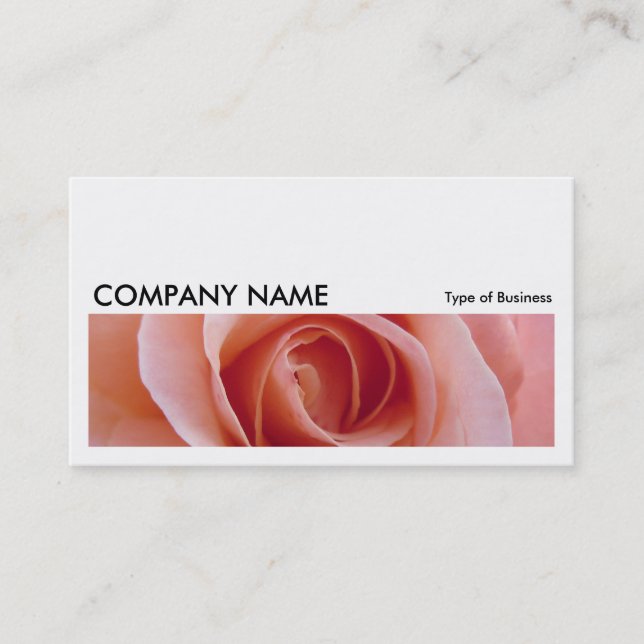 Long Bild 058 - Rosa Rose Visitenkarte (Vorderseite)