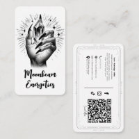 Long Black Nails & Crystal Energy Social Media QR