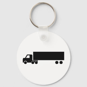 long black truck icon schlüsselanhänger