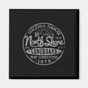 Long Board North Shore Surf Vintag Hawaii Beach Magnet