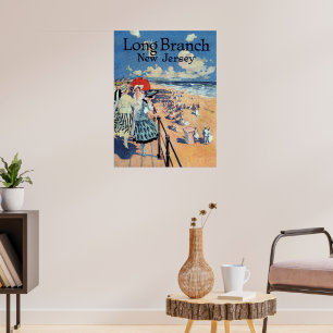 Long Branch, New Jersey 1917 Druck Poster