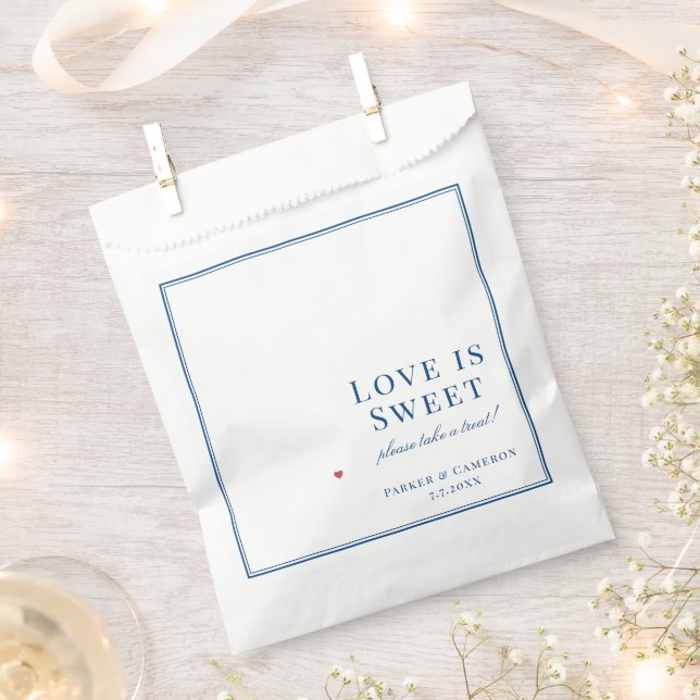 Long Branch New Jersey Elegante Karte Hochzeit Geschenktütchen (Ausgeschnitten)