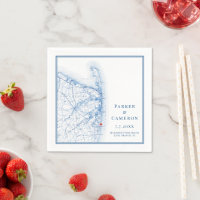 Long Branch New Jersey Karte Elegante Wedding