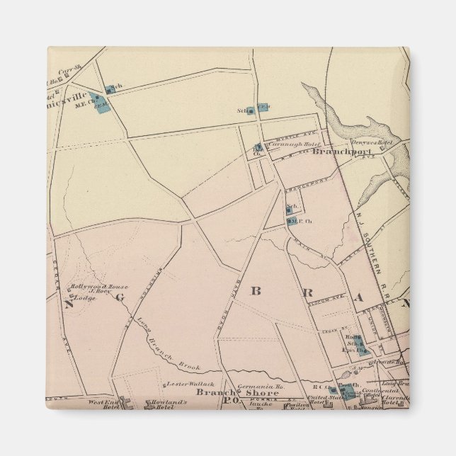 Long Branch, NJ Magnet (Vorne)