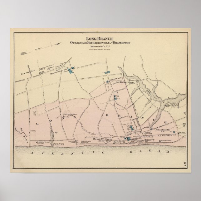 Long Branch, NJ Poster (Vorne)