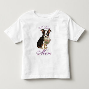 Long Coat Chihuahua Herz Mama Kleinkind T-shirt