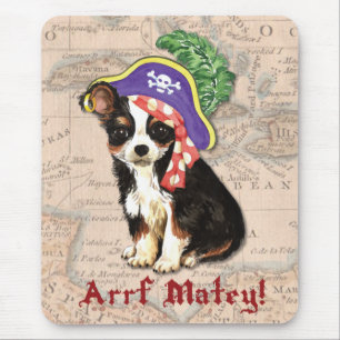 Long Coat Chihuahua Pirate Mousepad