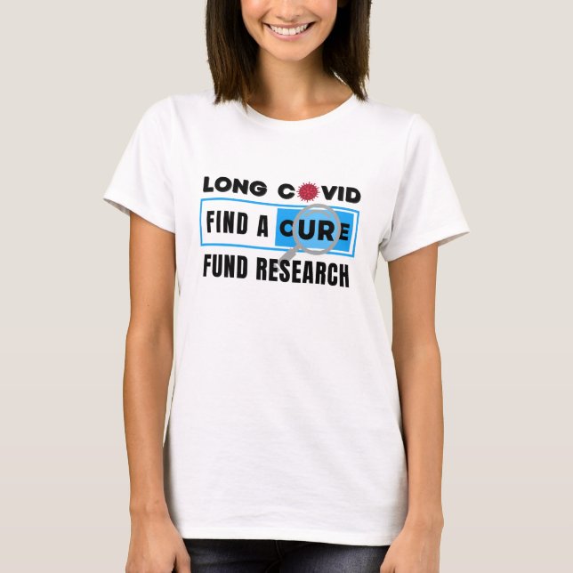 Long Covid - FUND FORSCHUNG T-Shirt (Vorderseite)