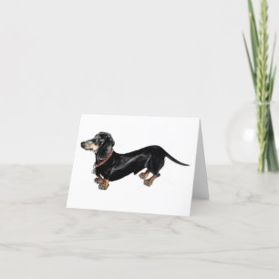 "Long Dog" Dackel Grußkarte Karte