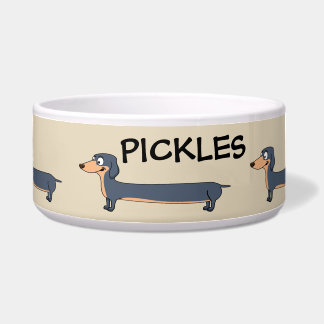 Long Dog - Dackel Keramik Haustier Schale Napf