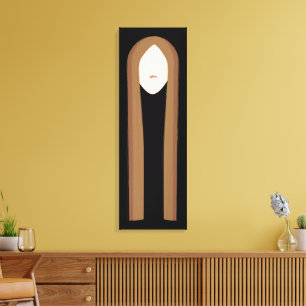 Long Hair Art   Minimalistisches modernes Portrait Leinwanddruck