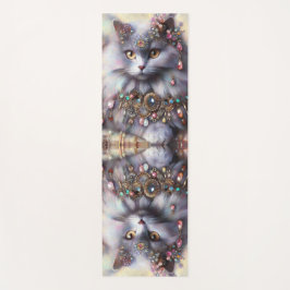 Long Hair Gray Nebelung Cat Kitty Jewelry Juwelen Yogamatte