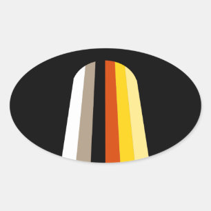 LONG HAIR PRIDE OVALER AUFKLEBER