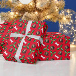 Long Haired Dachshund Geschenkpapier<br><div class="desc">Fun long-haired dachshund wrapping paper. This Christmas dog wrapping paper is perfect for any dog lover,  especially people who have mini long-haired dachshund dogs. The perfect Christmas wrapping paper for dogs and their owners during the Holidays.</div>