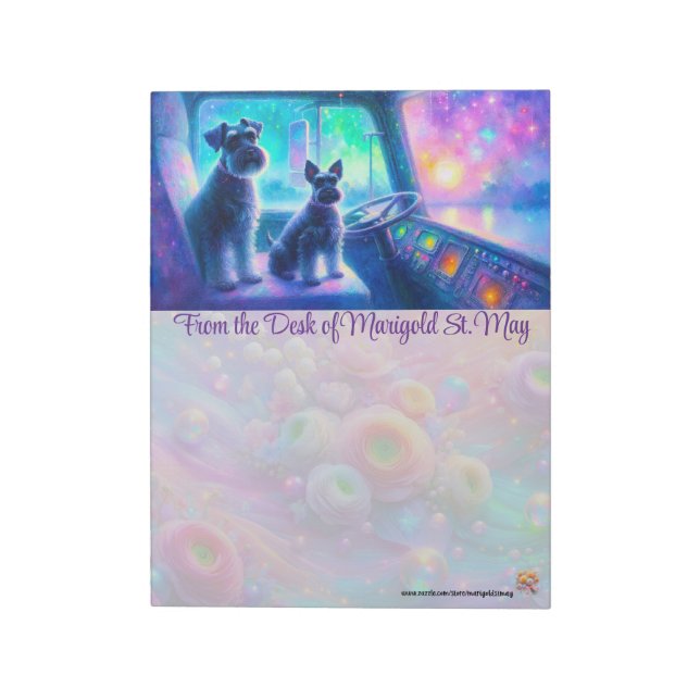 Long Haul Schnauzers Notizblock (Rotiert)