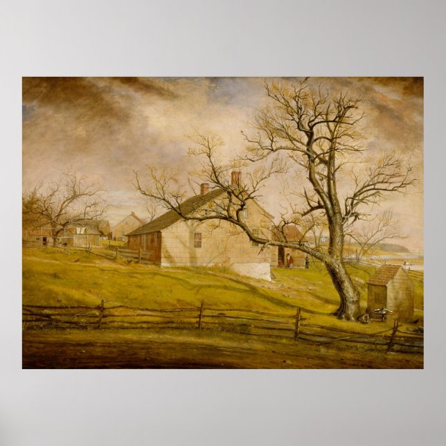 Long Island Bauernhäuser 1862-63 Poster (Vorne)