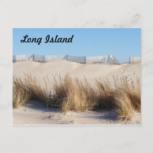 Long Island Beach Postkarte (Vorderseite)