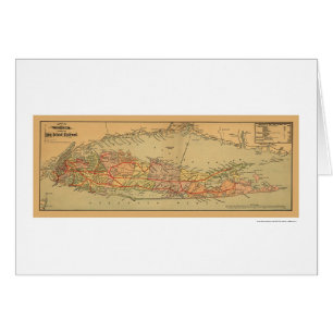 Long Island-Eisenbahn-Karte 1884