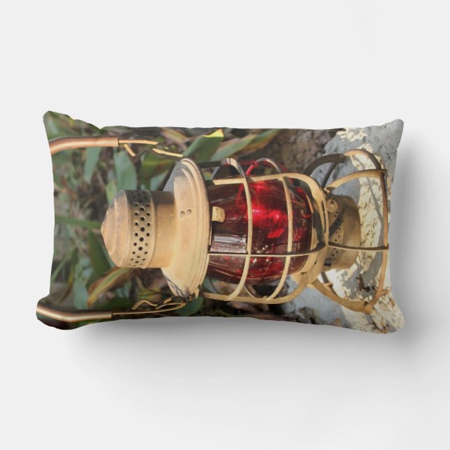 Long Island-Eisenbahn-Laternen-Kissen Lendenkissen (Vorderseite)