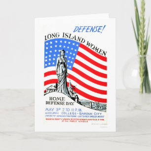 Long Island-Frauen WWII WPA 1941 Karte