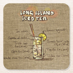 Long Island Ice Tea Illustration Untersetzer