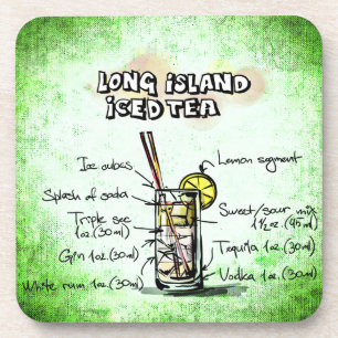 Long Island Iced Tee Drink Recipe Untersetzer