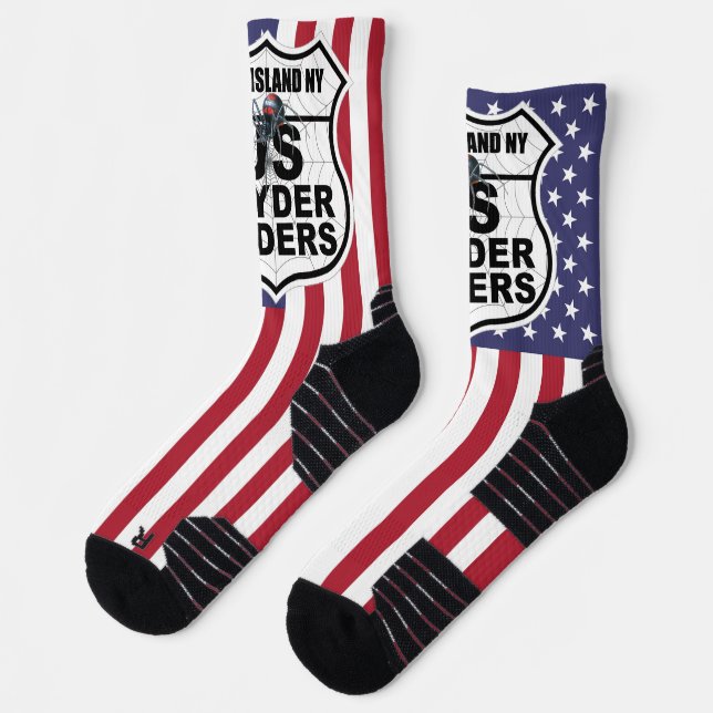 Long Island Kapitel - Socken Logo US Flagge (Links)