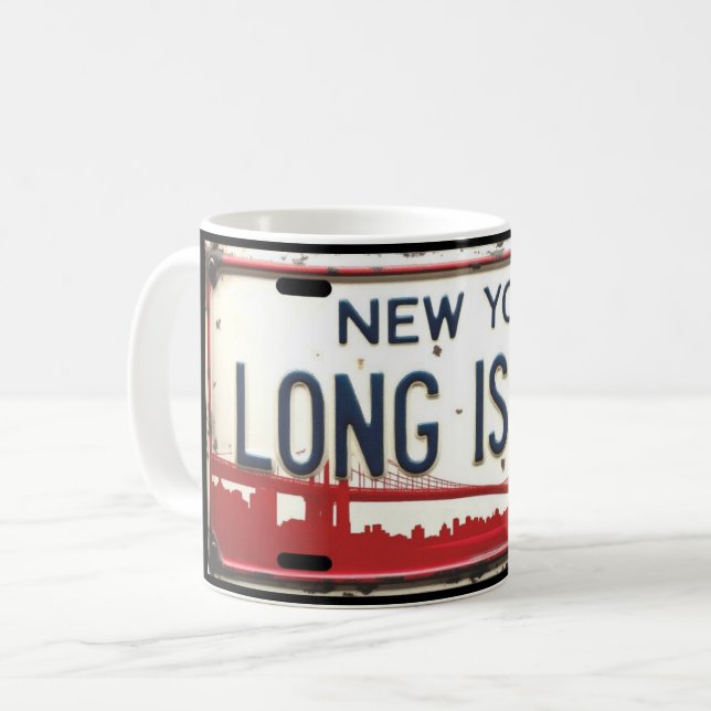 Long Island Lizenz Tasse (Vorderseite Links)
