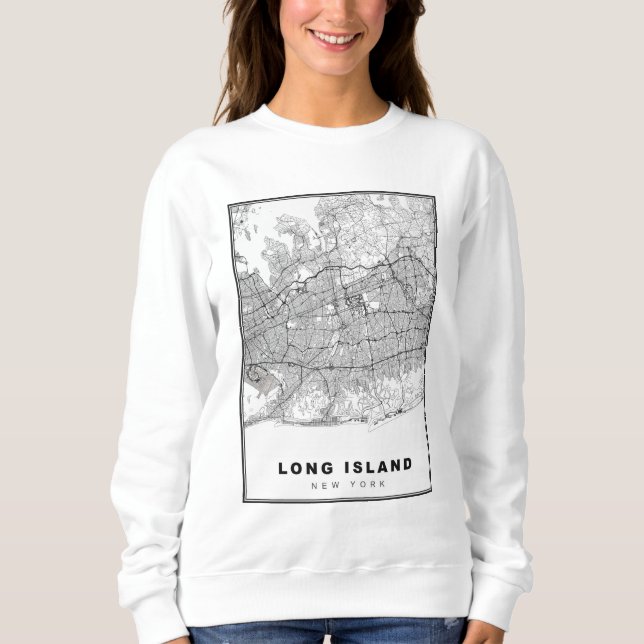 Long Island Map Sweatshirt (Vorderseite)